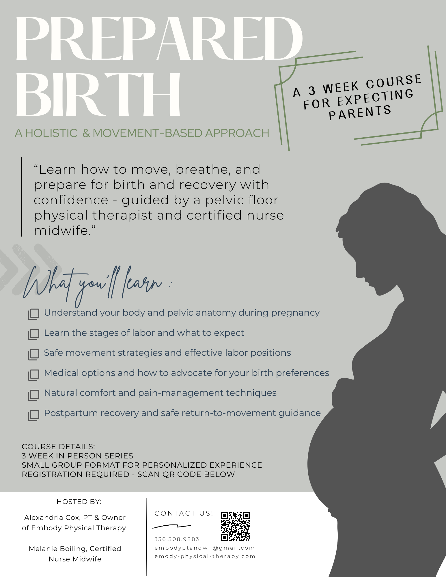 Prepared Birth 3 Week Course