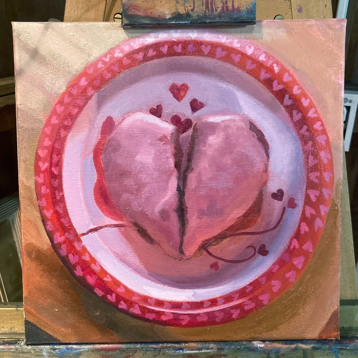 Happy Valentine's Week! ❤️#fineart #stilllife #oilpainting #valentine