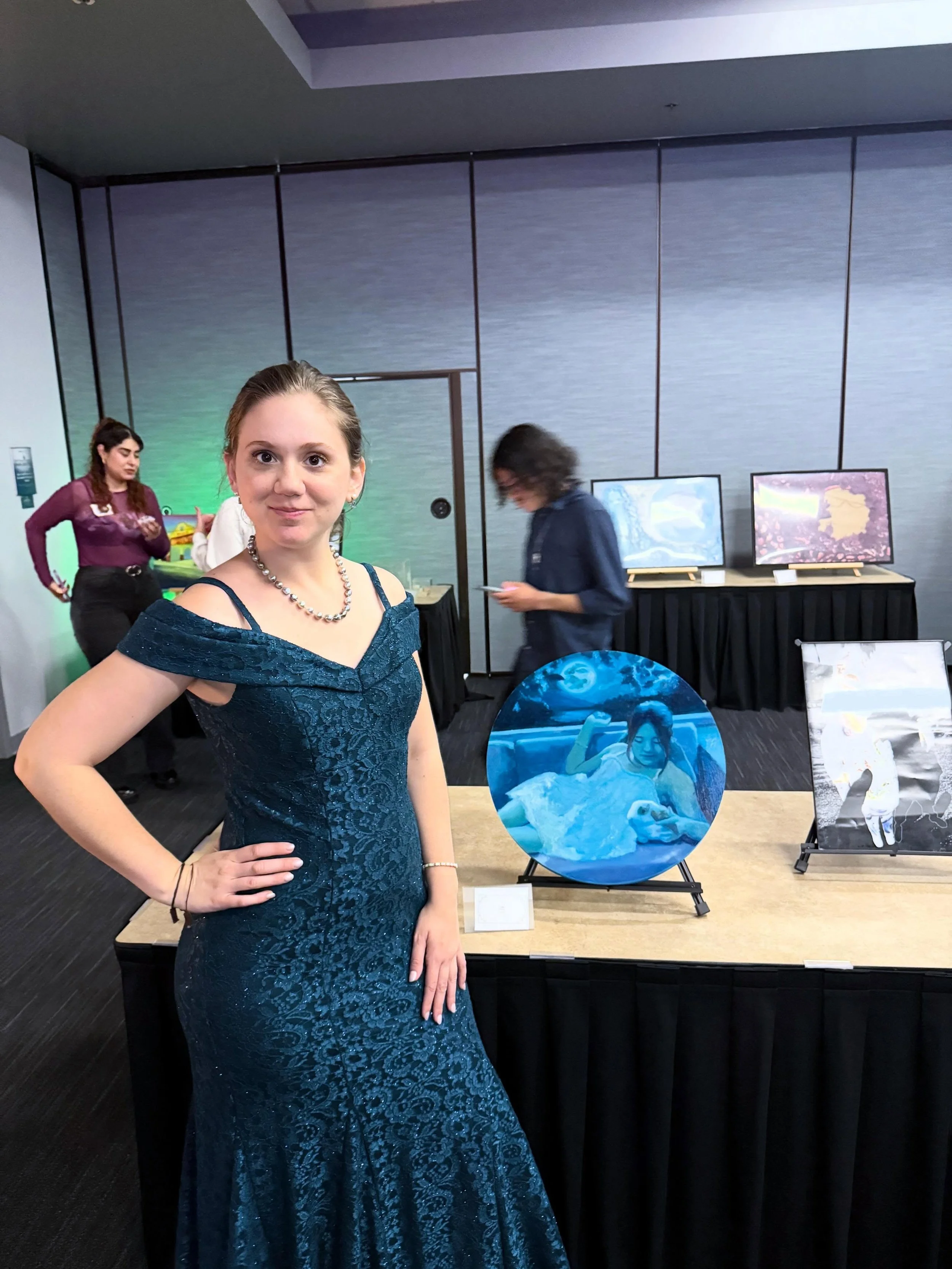 Thanks to @uciahua for accepting my piece &lsquo;Usagi&rsquo; into your show &lsquo;Cultivating Dreamscapes&rsquo;! Visit their page for info on visiting the show 💙💙 #fineart #exhibition #ucirvine