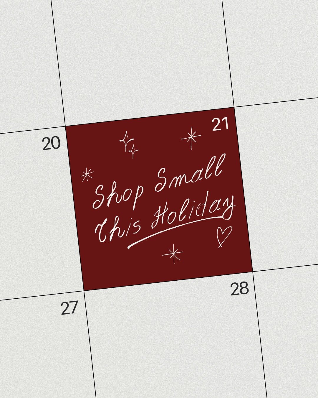 This is your reminder to ✨ SHOP SMALL ✨ all holiday long.
When you support local, you support real people and real dreams.
We&rsquo;re so grateful for our Queen B community 🤍

Let us know what you're grateful for this season by leaving it in our com