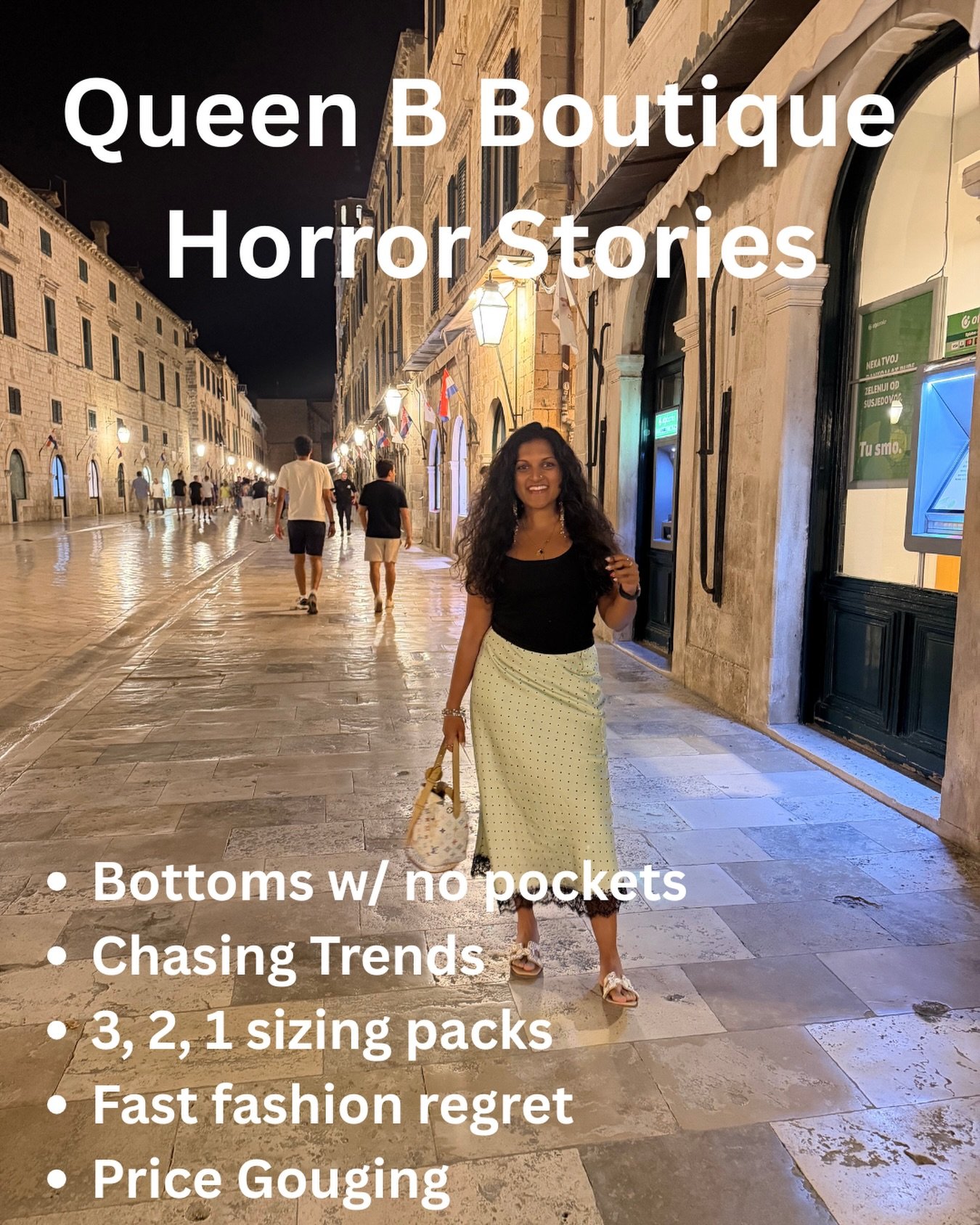 🚨 Queen B Boutique Horror Stories 🚨

At Queen B, we believe fashion should work for you&mdash;not the other way around. We&rsquo;re all about quality pieces, personal style, and helping you build a wardrobe you actually love to wear.