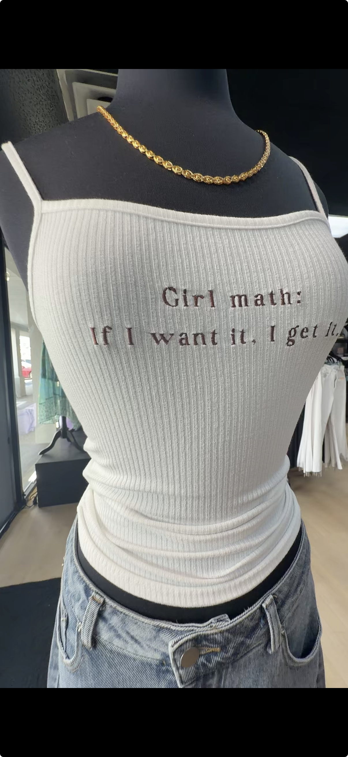 Girl Math Tank
