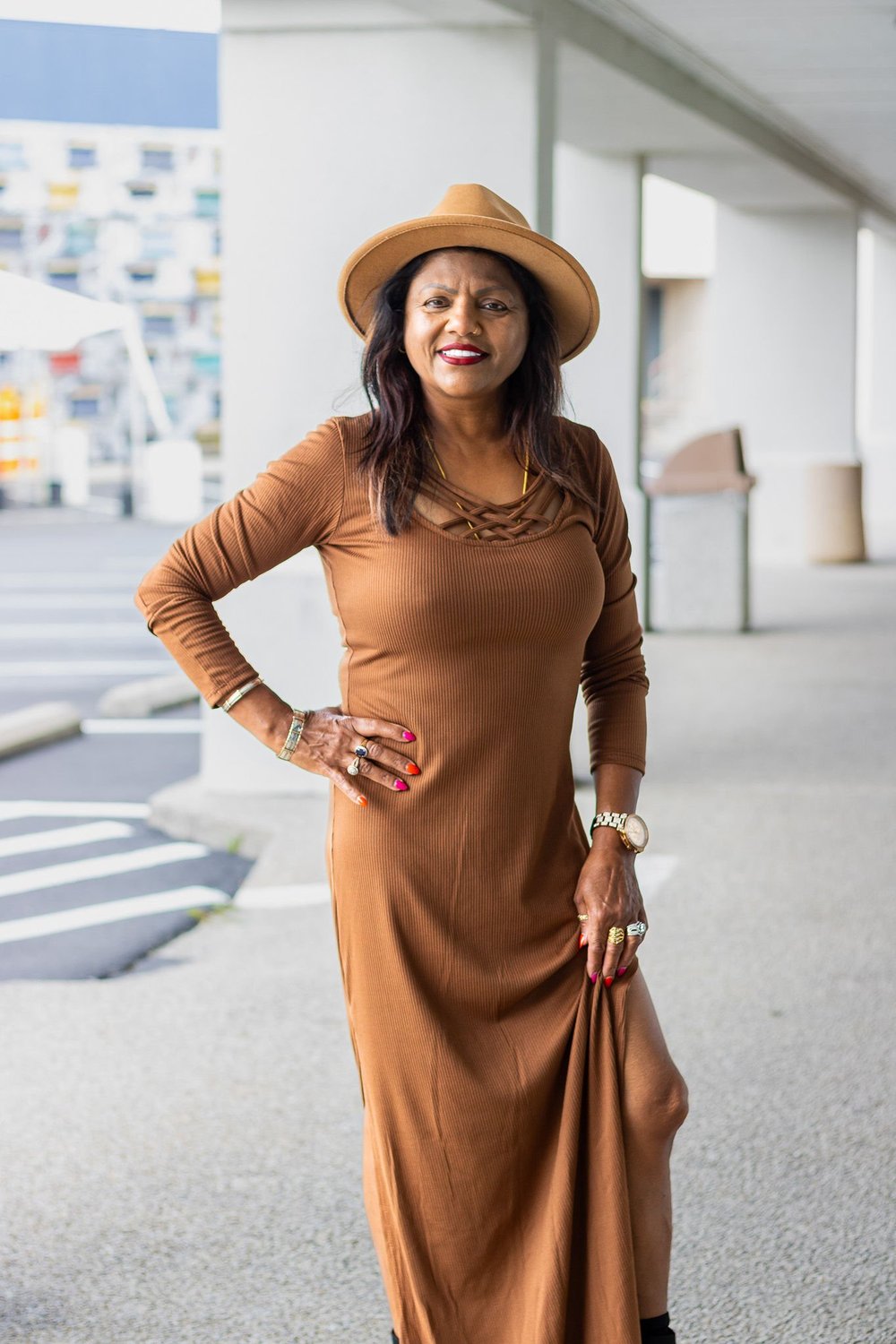 Eclipse Ribbed Maxi Dress  Queen B Boutique