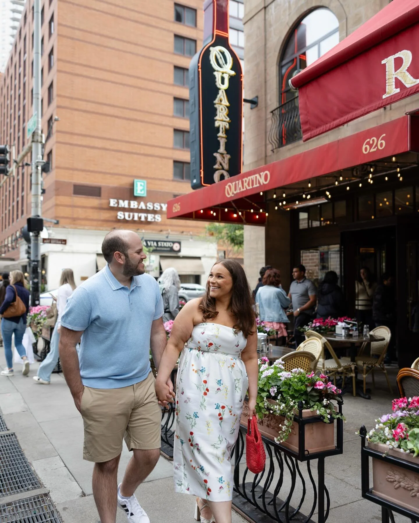 The night before for Becky &amp; Jeremy !! ✨ We gathered at Quartino Ristorante to kick off a Chicago wedding weekend over Memorial Day. An evening filled with laughter, heartfelt moments, and the joy of bringing together family and friends over past