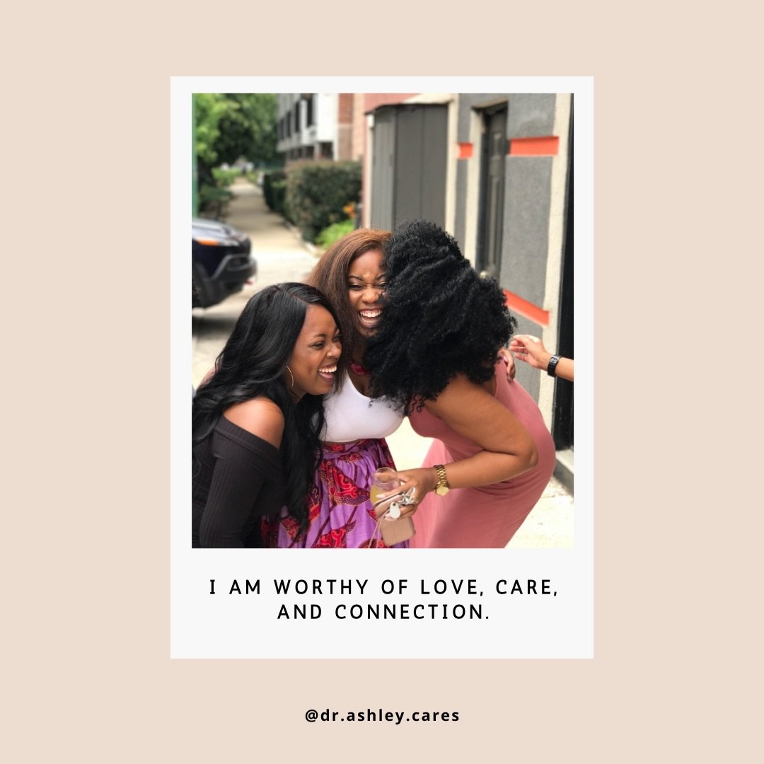 💕Affirmation: 

I am worthy of love, care, and connection. 

#dailyaffirmation #healingjourney #therapistnearme #blacktherapistnearme #selflove