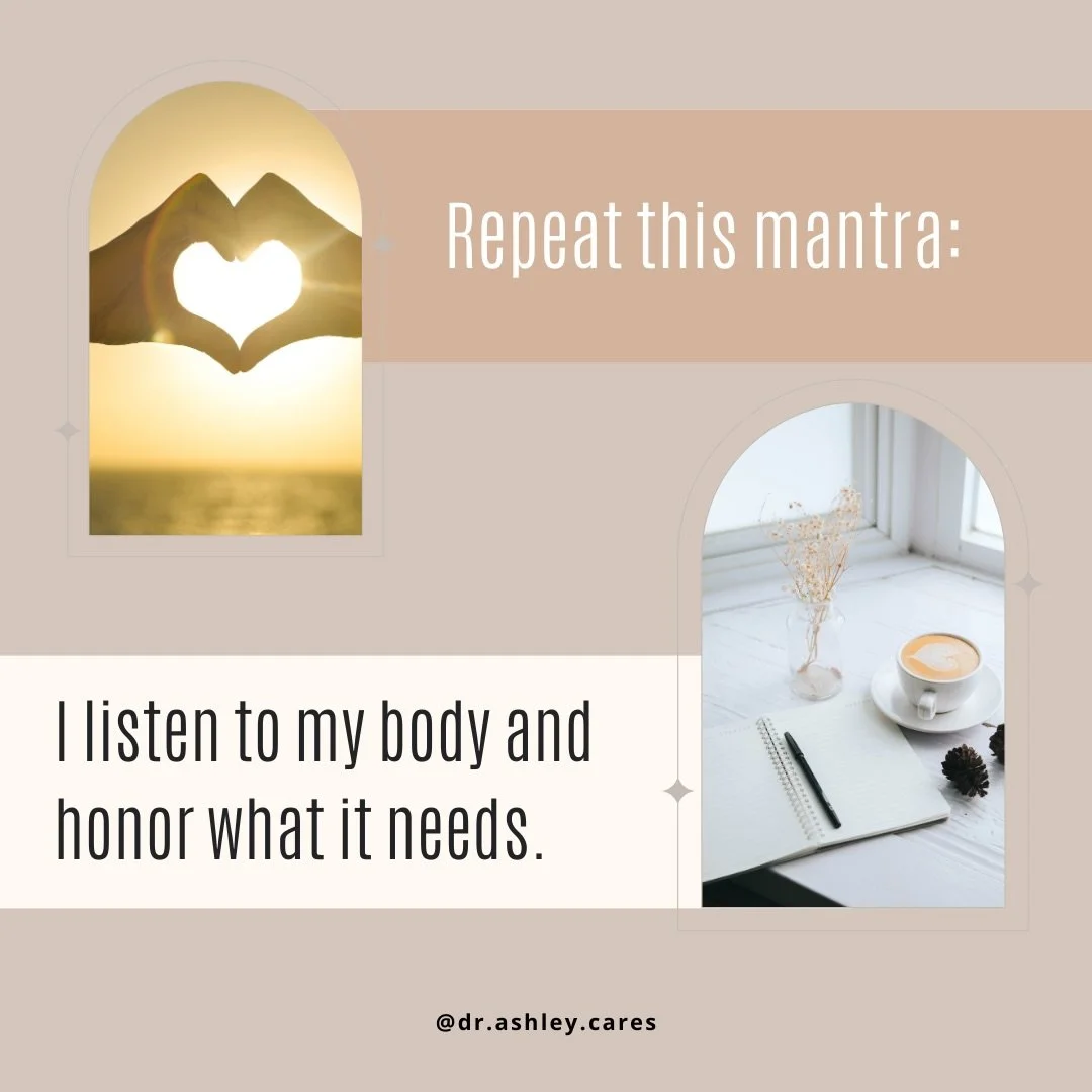 🎤Repeat this mantra: I listen to my body and honor what it needs. 

#dailymotivation #selfcompassionjourney #selfcare #therapistnearme #blacktherapistnearme