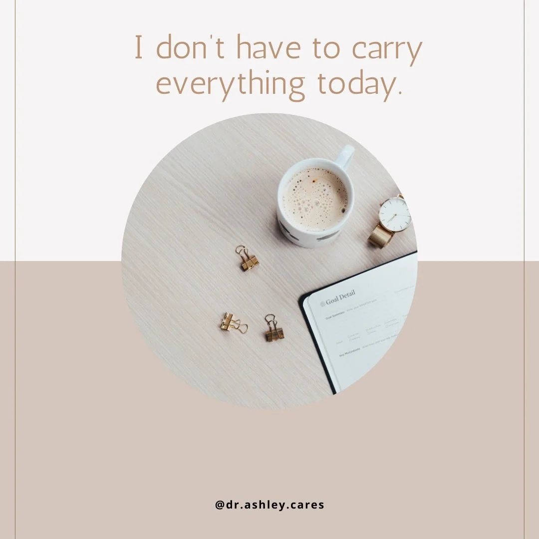 🪴Affirmation: I don&rsquo;t have to carry everything today. 

#affirmations #selfcompassion #therapistnearme #blacktherapistnearme #selfcare