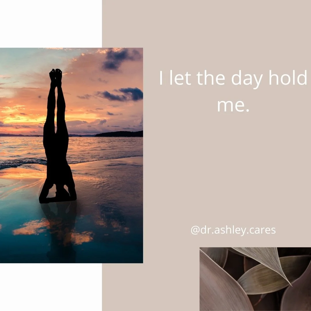 Affirmation: I let the day hold me. 

#selfcompassion #healingjourney #therapistnearme #blacktherapistnearme #selflove