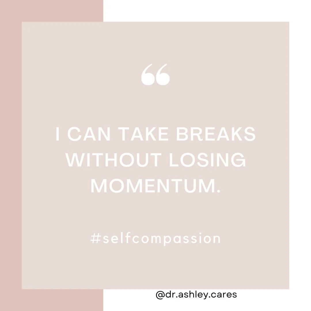 Affirmation: I can take breaks without losing momentum. 

#selfcompassionjourney #dailyaffirmations #therapistnearme #blacktherapistnearme #takebreaks