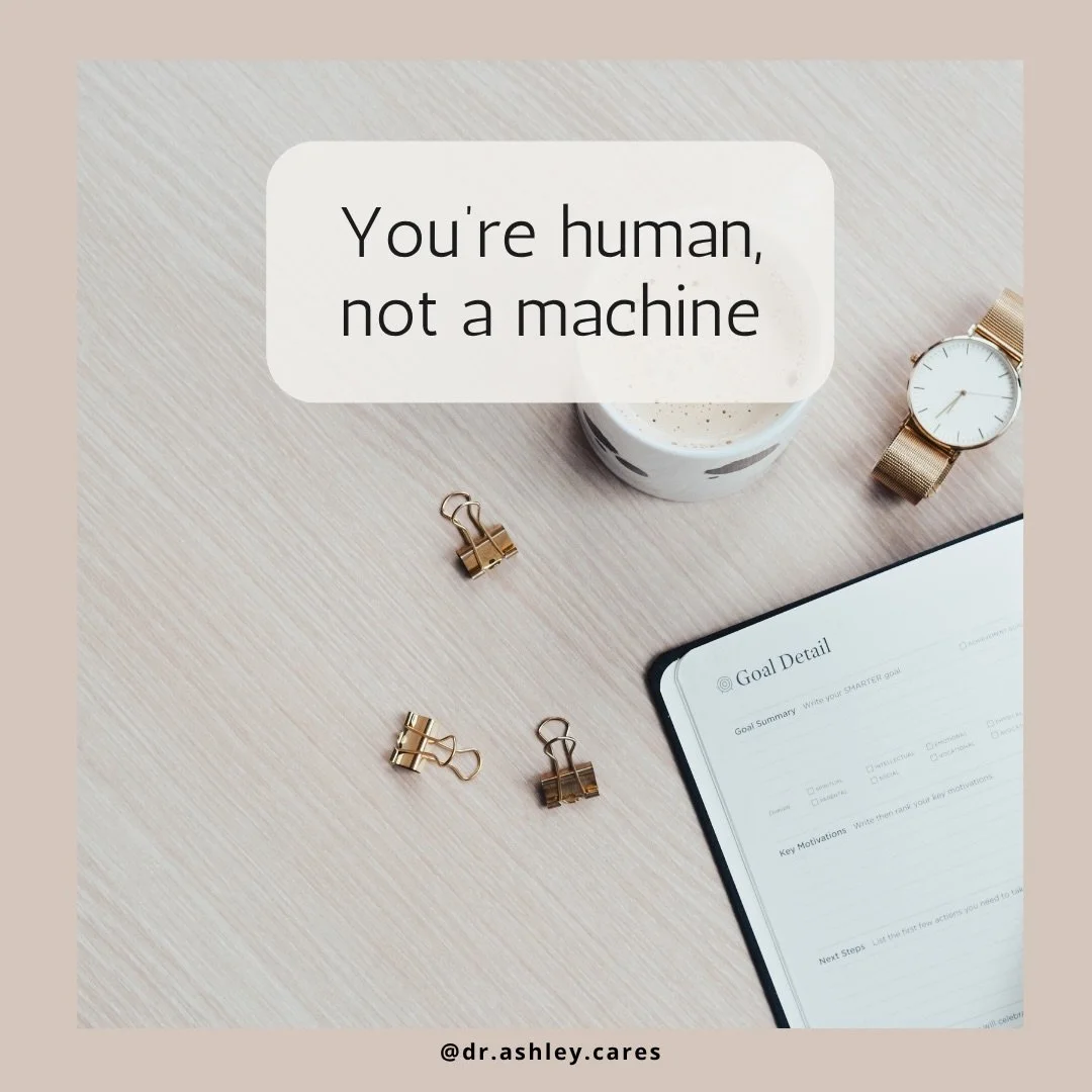 You&rsquo;re human. Not a machine. 

#selfcompassionjourney #healingjourney #therapistnearme #blacktherapistnearme #mentalhealthmatters