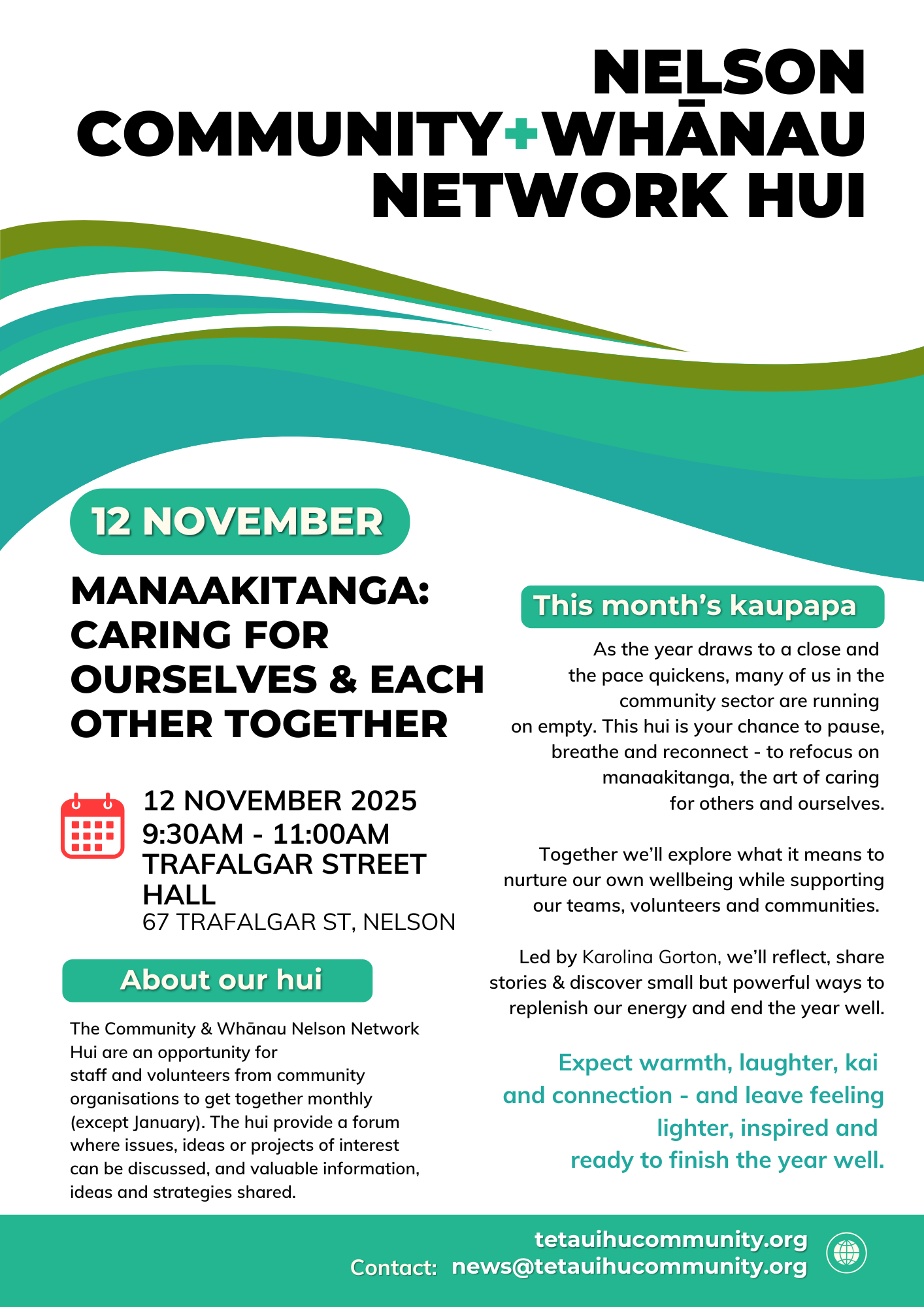 Nelson Community + Whānau Network Hui - November 2025