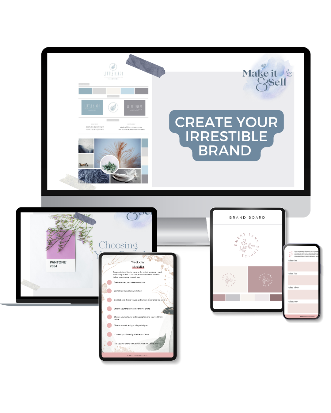 Create your irrestible brand online course from Rebecca Lucy Jewellery