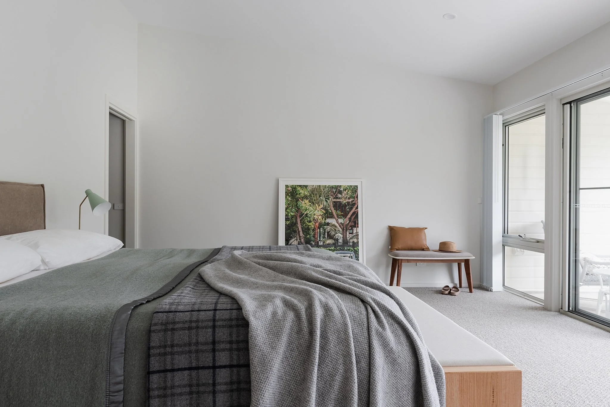 Bedroom of a Custom award wining home in Shoreham