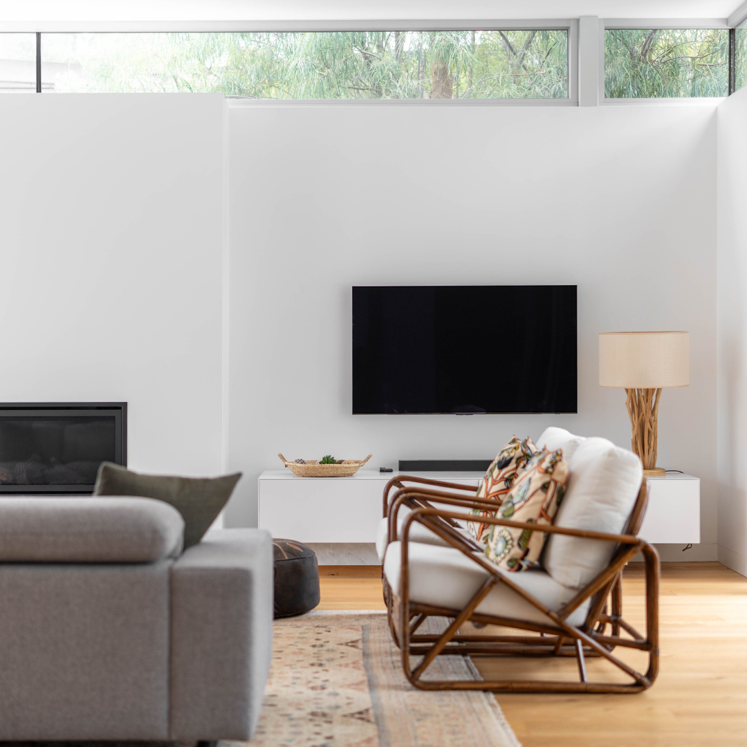 Custom architectural home under construction on the Mornington Peninsula, showing the staged timeline from build commencement to handover.