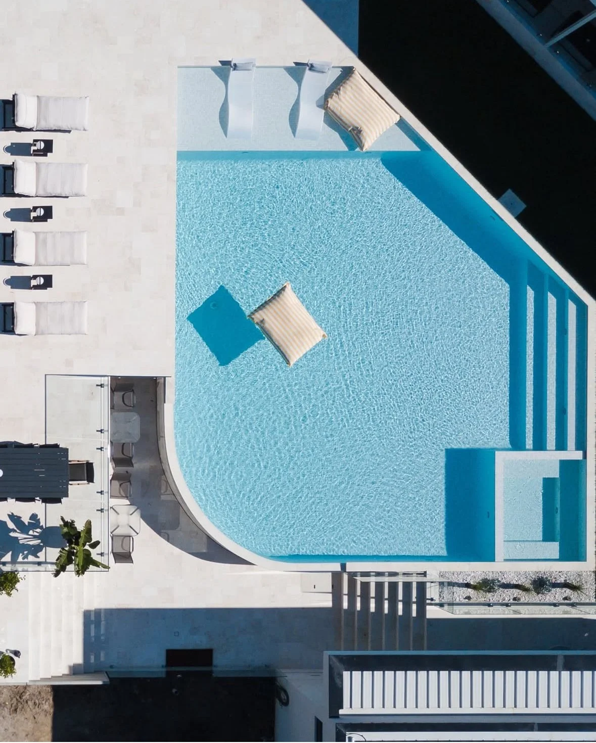 Architectural new home and outdoor pool