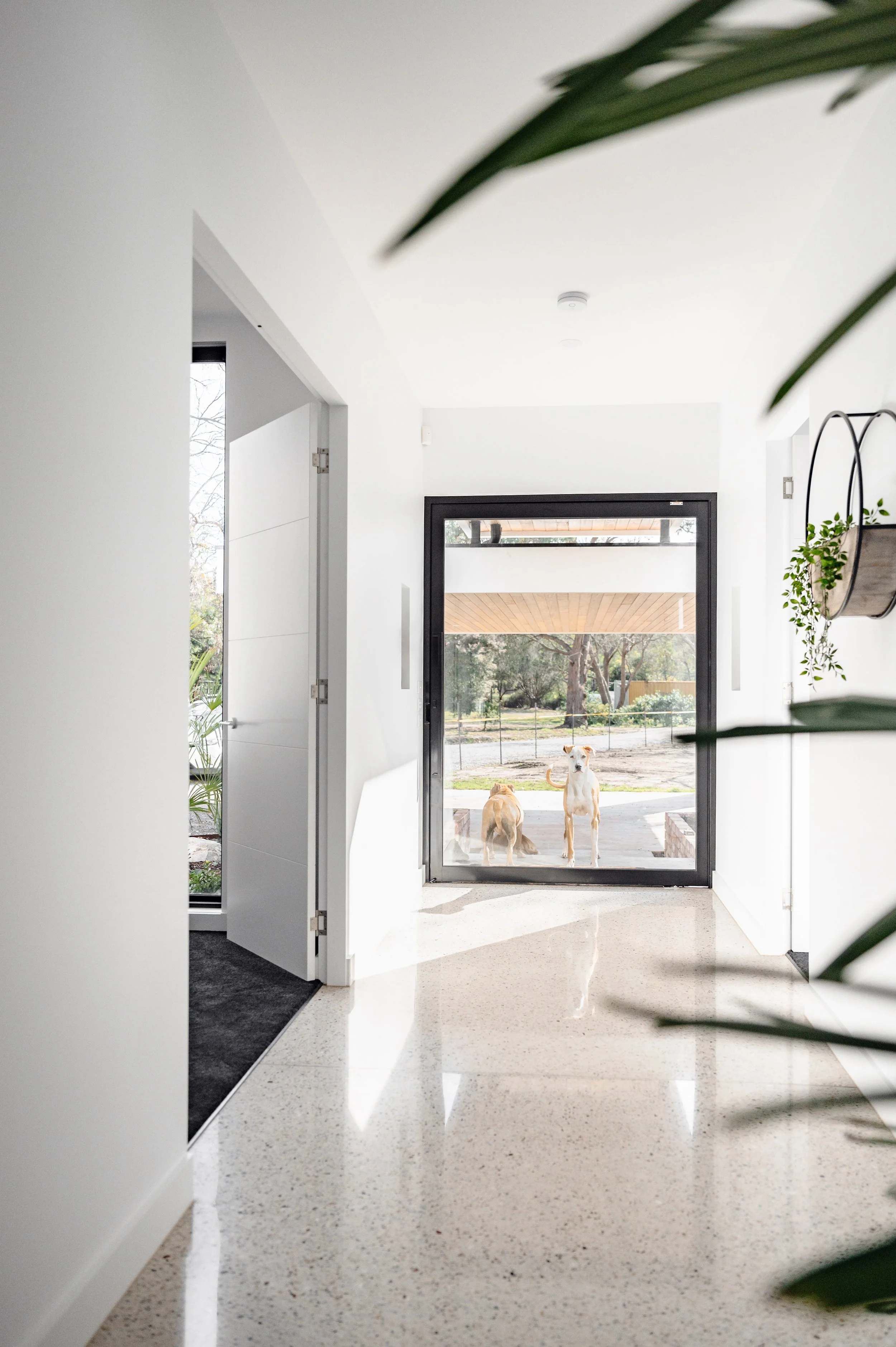Entry area from an Architectural custom home builder Mornington Peninsula