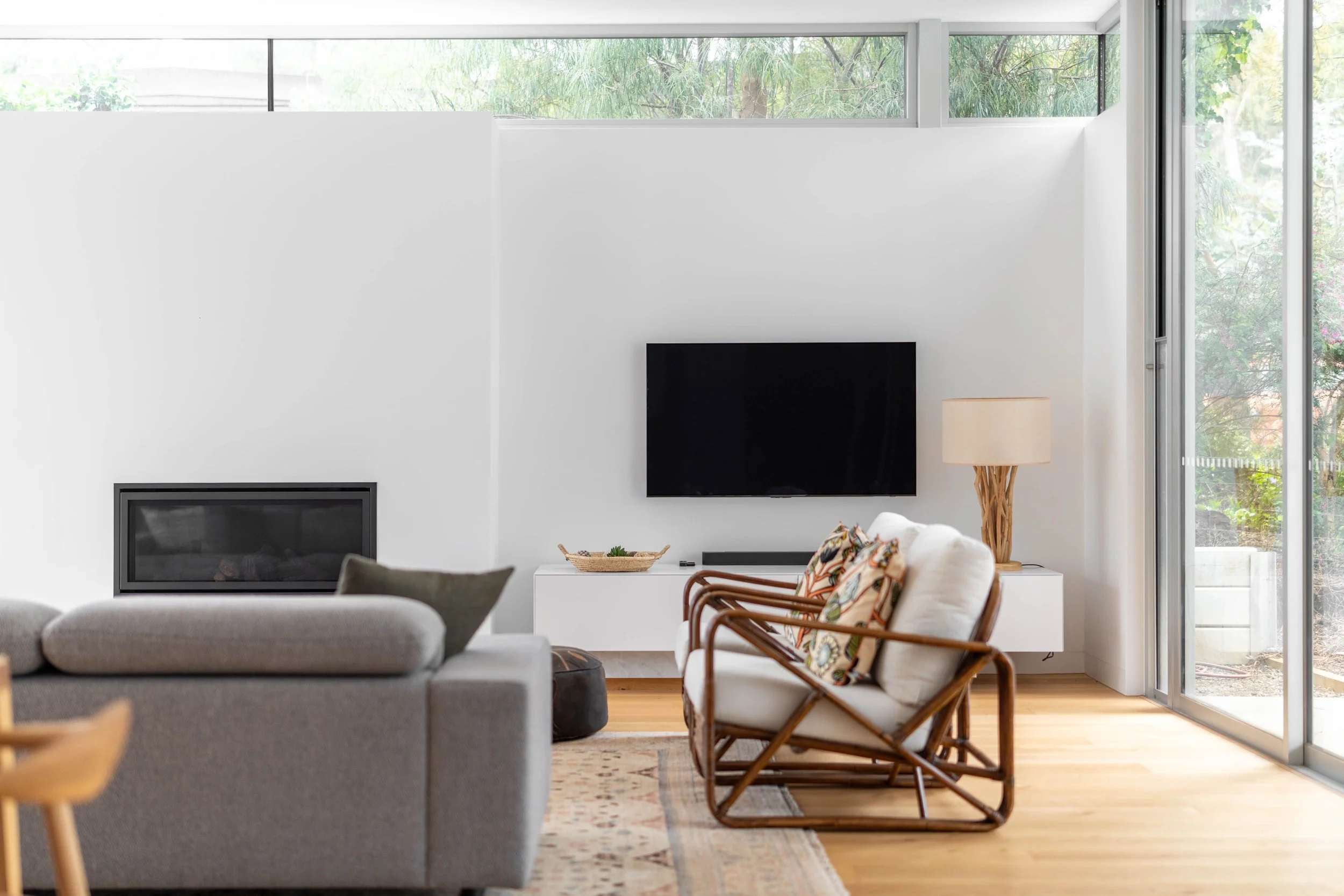 Custom home living area on the Mornington peninsula