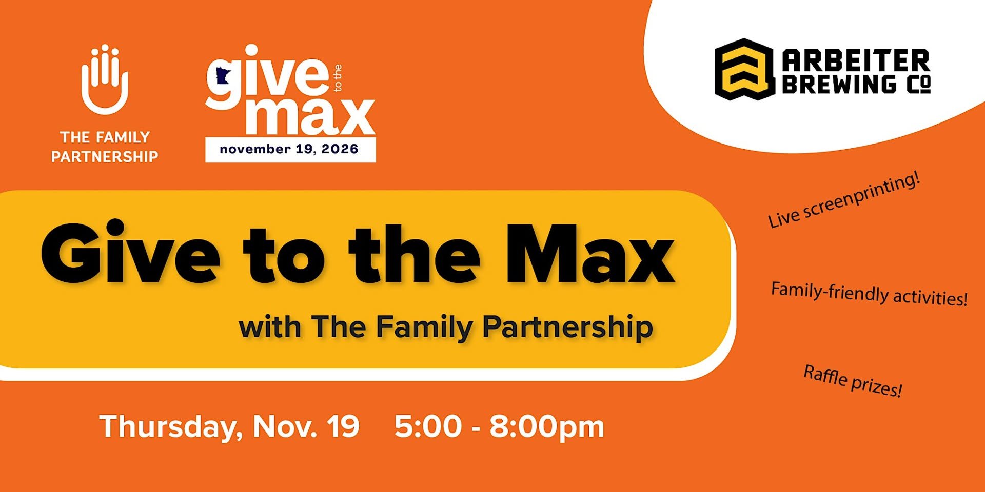 Give to the Max w/The Family Partnership