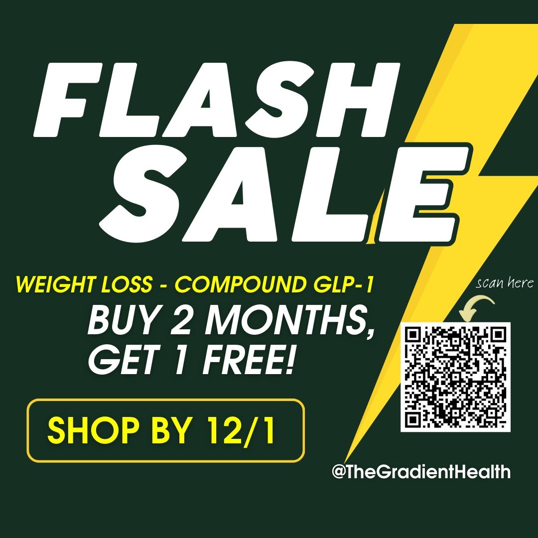BLACK FRIDAY FLASH SALE!

Book by 12/1 and get 1 MONTH FREE when you sign up for 3 months total. 

Message us directly. 
Call/text 407-900-4010
www.TheGradientHealth.com
Look and Feel your best
TGH is an Alle registered Provider