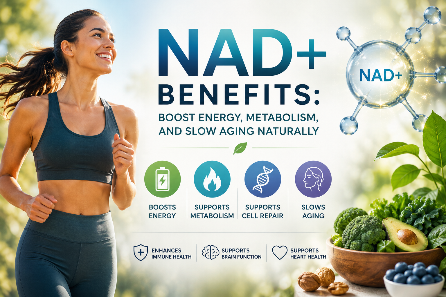 NAD+ Benefits: Boost Energy, Metabolism, and Slow Aging Naturally