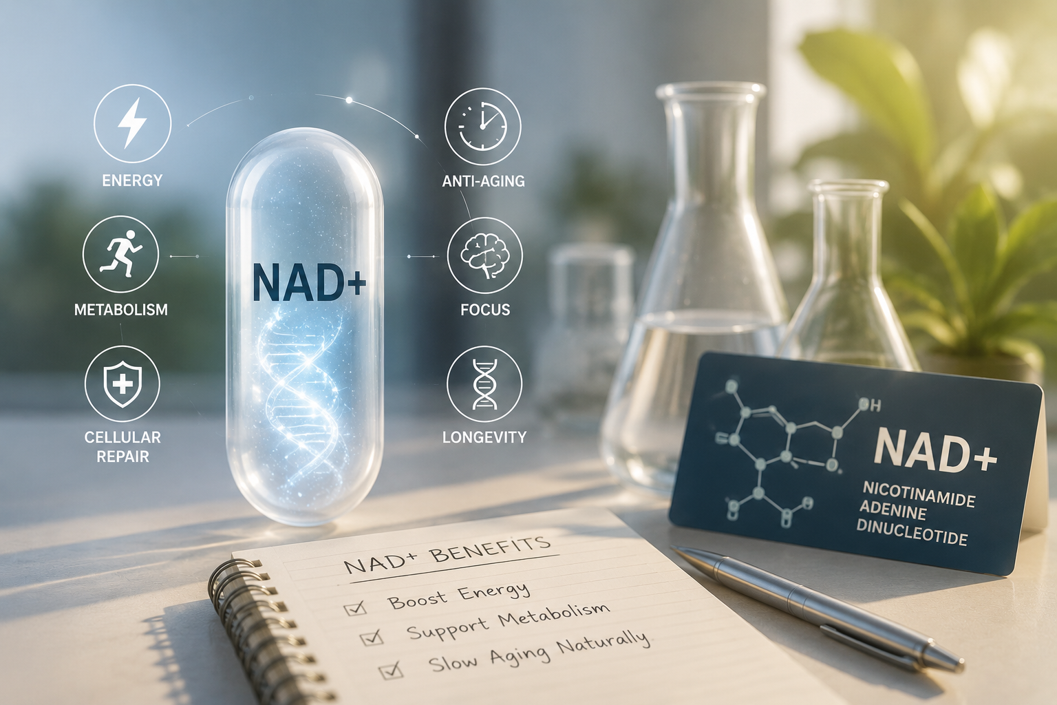 NAD+ Benefits: Boost Energy, Metabolism, and Slow Aging Naturally