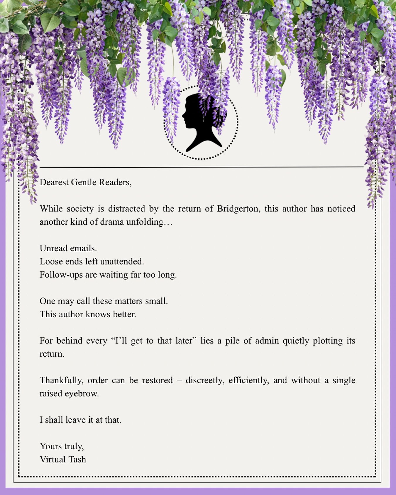 Dearest Gentle Reader&hellip;🪻

#bridgerton #ladywhistledown