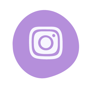 Instagram logo icon with a purple circular background.