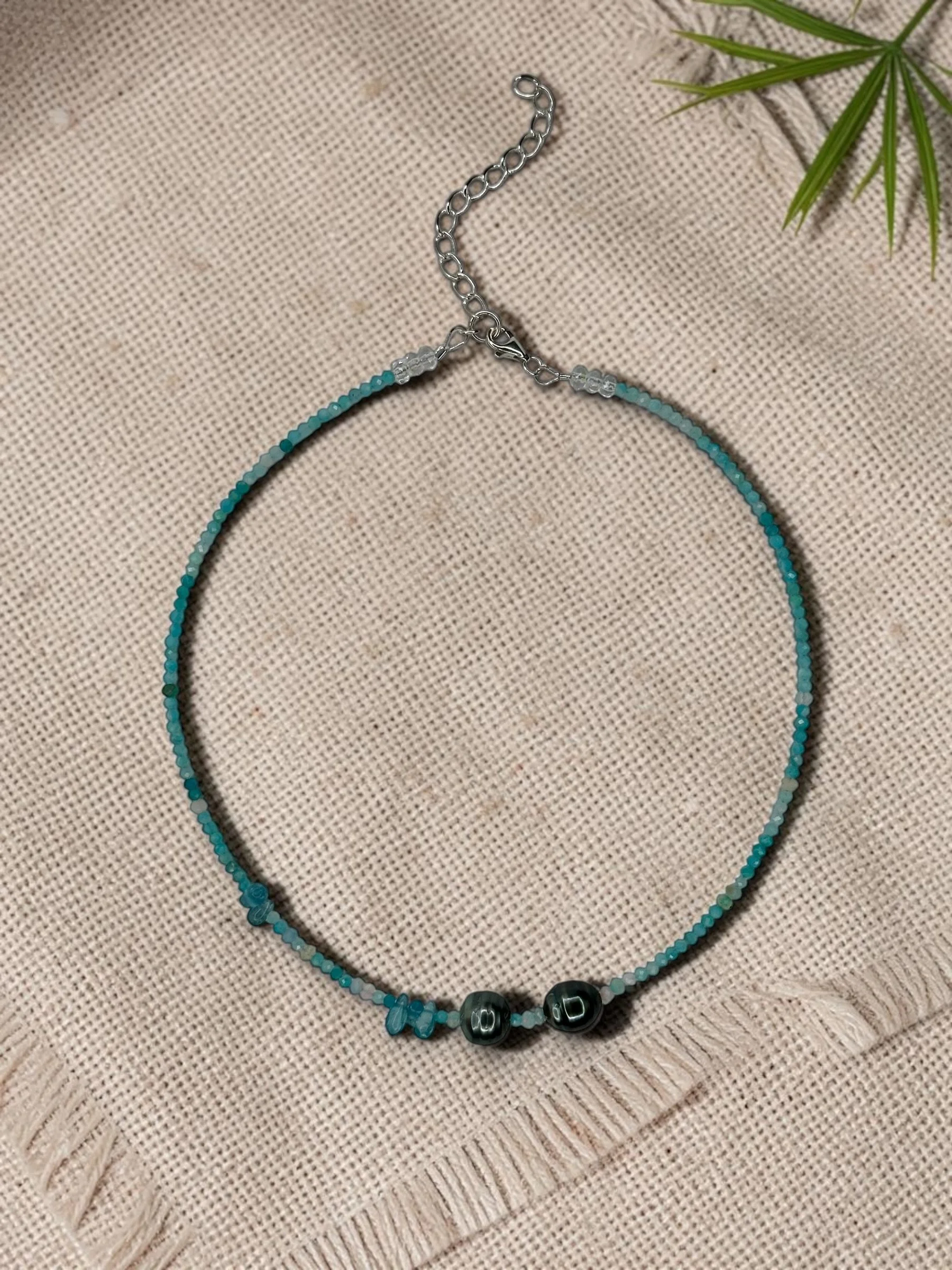 Tahitians, Apatite, & Opal Choker