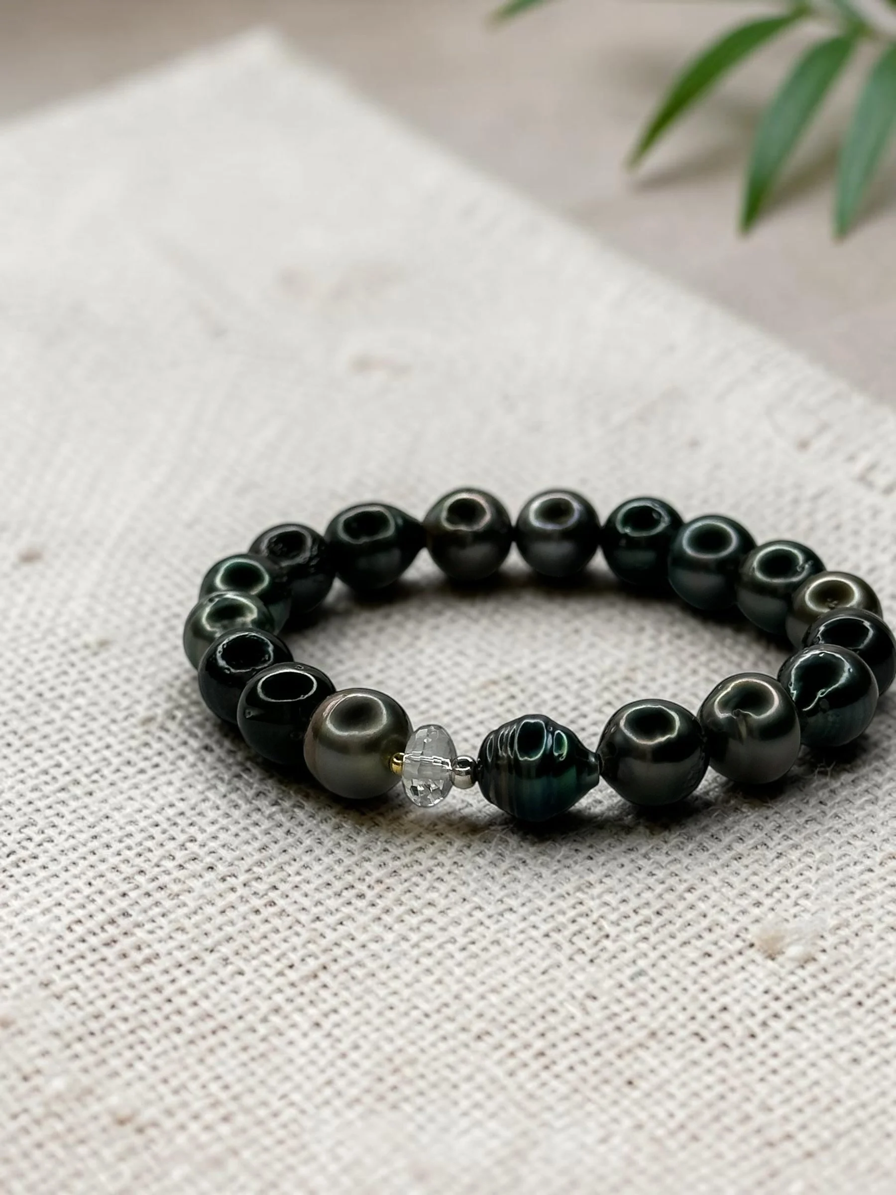 Tahitians & Topaz Bracelet