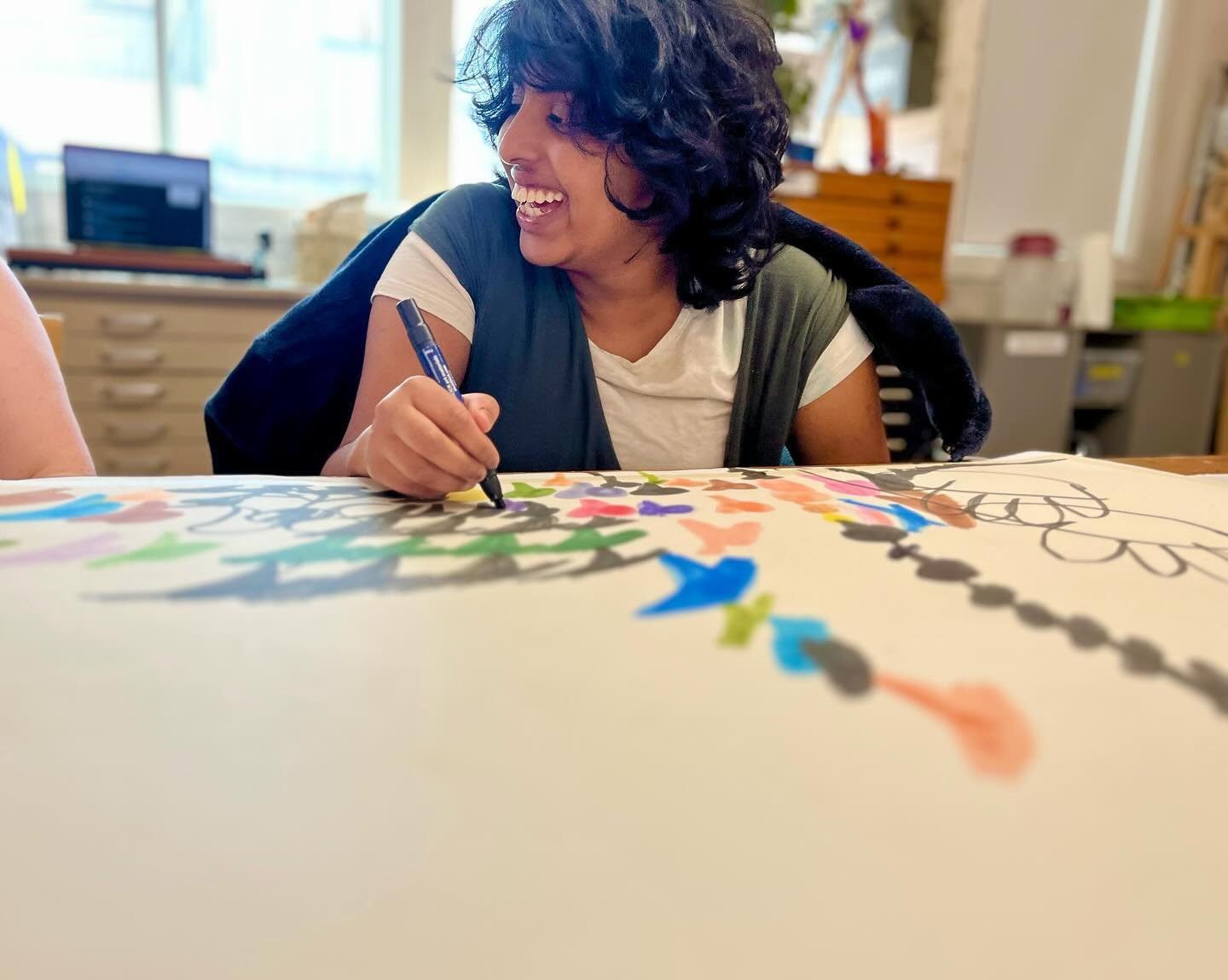 Very sweet photos of our very first &ldquo;Open Studio&rdquo; class! This new class creates space for emerging artists to develop a self-directed studio practice. Artists in this class are supported with accessing the tools and materials to pursue th