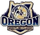 Oregon Wrestling Classic logo with a wrestler silhouette and patriotic stars.