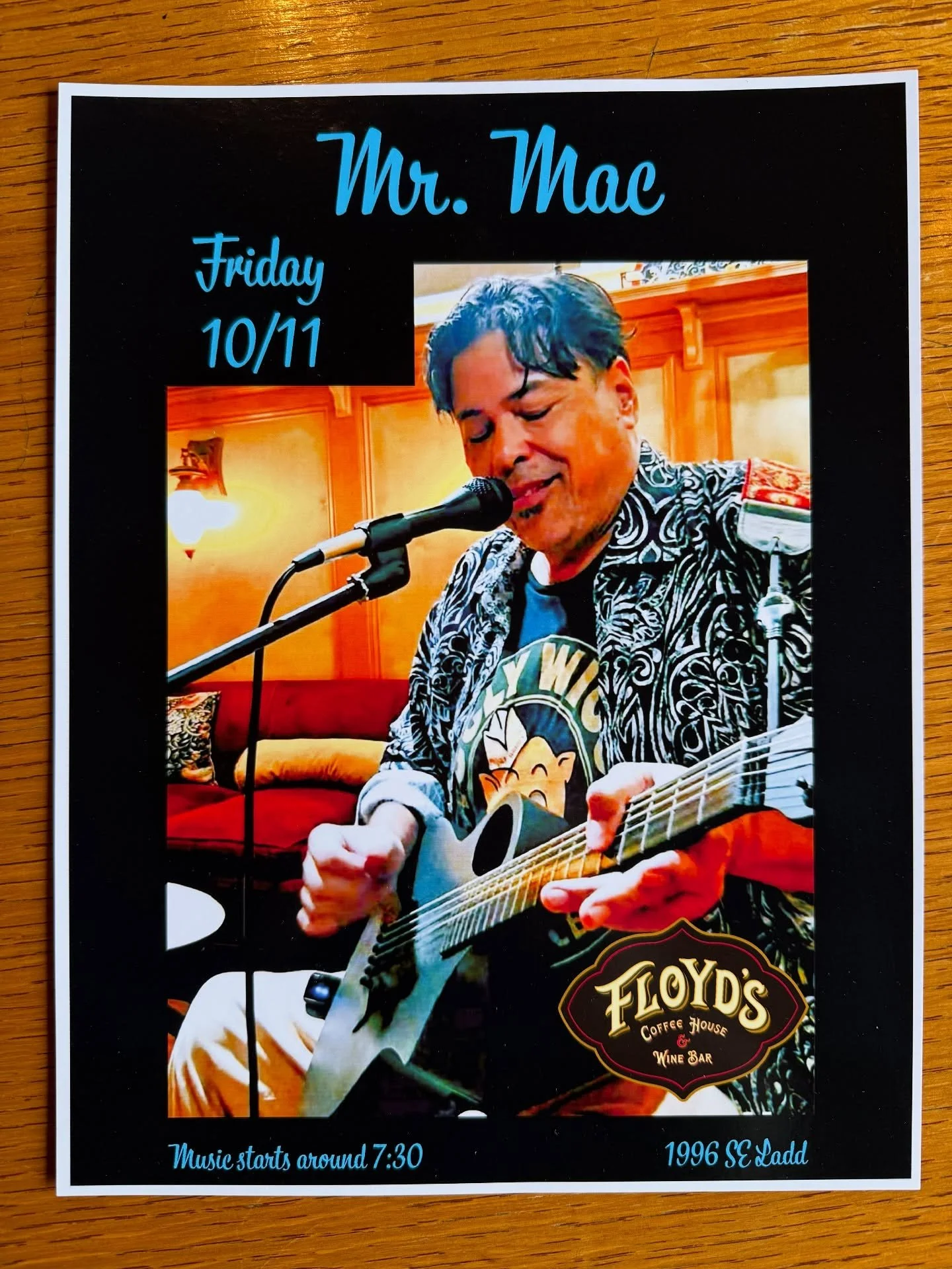 Yo, Delphina&rsquo;s crew! Dano is back this Friday. Music starts around 7:30.