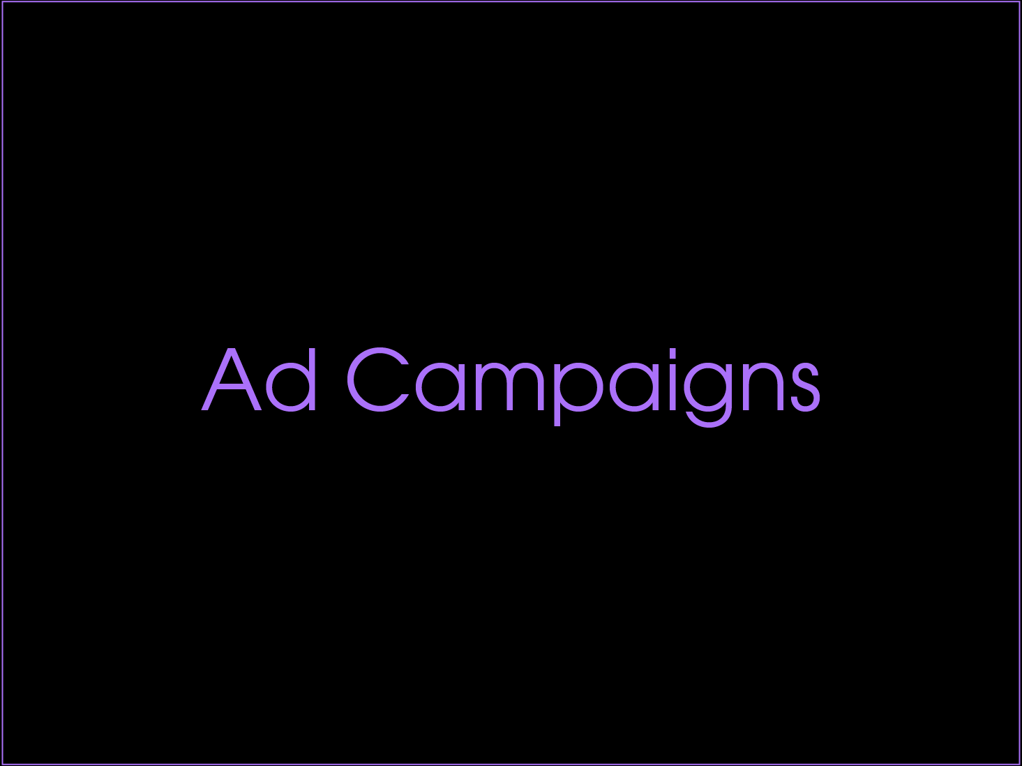 Advertising Campaigns