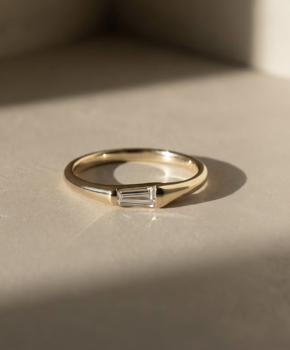 Tapered Baguette Ring - Small