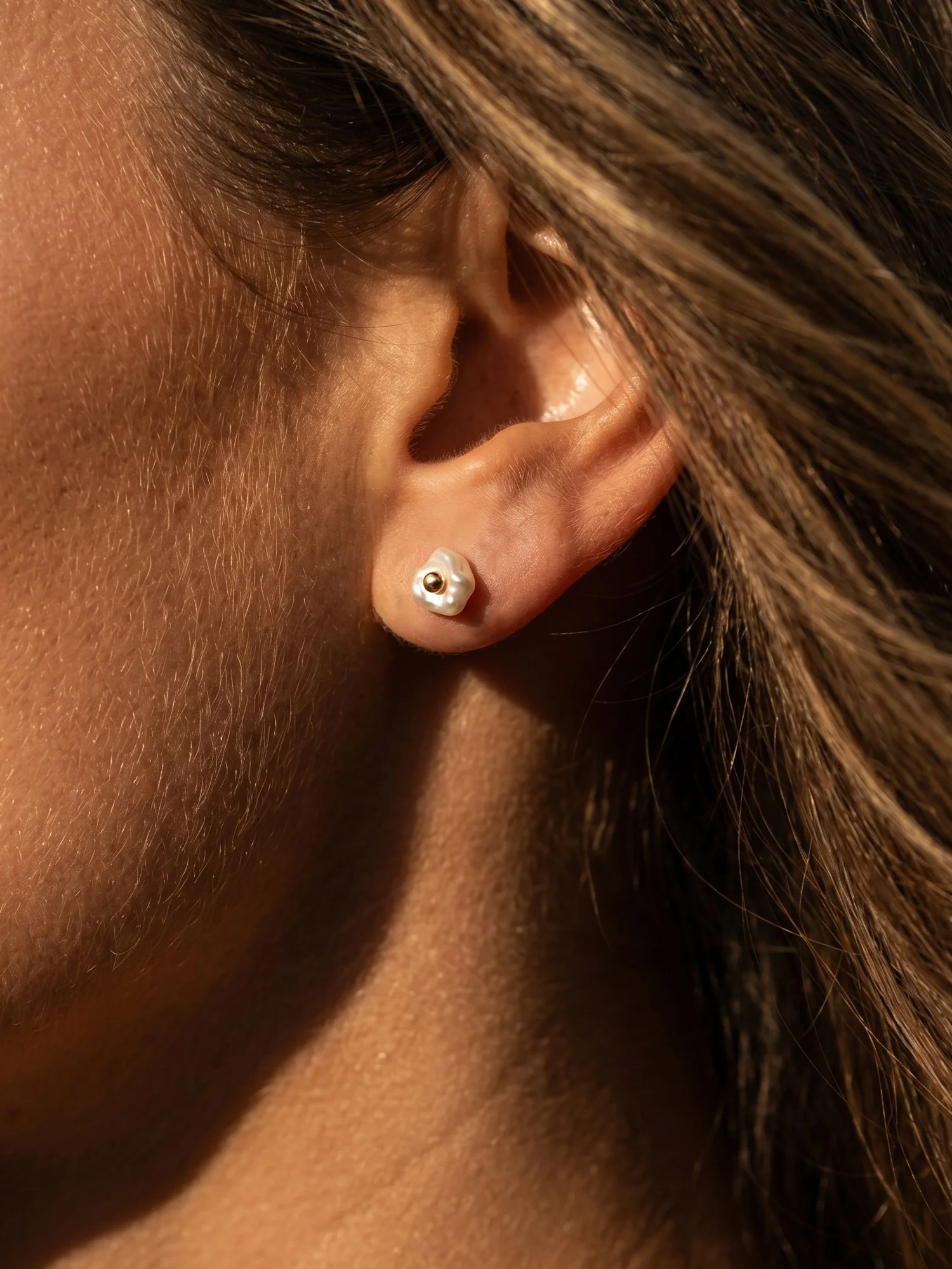 Keshi Pearl Studs