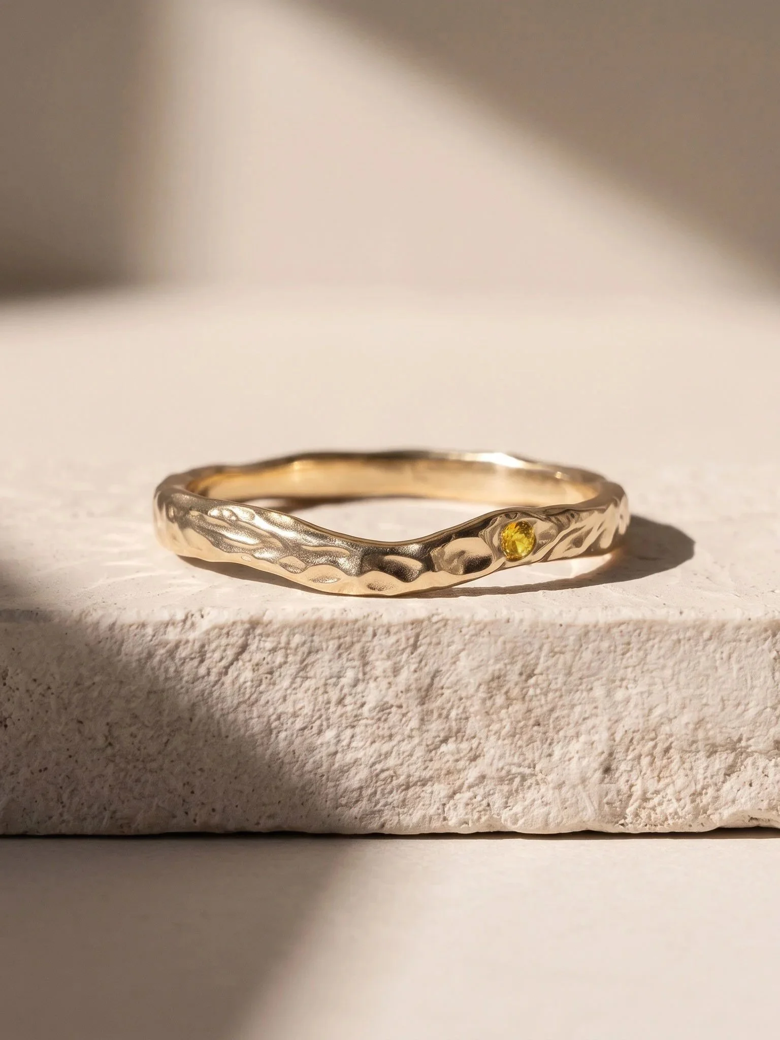 Arch Ring - gemstone