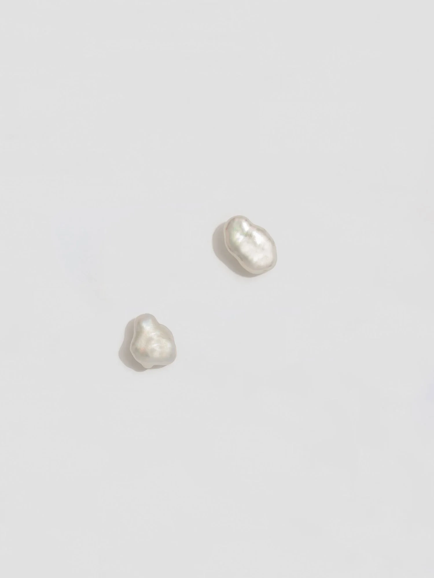 Keshi Pearl Studs - small