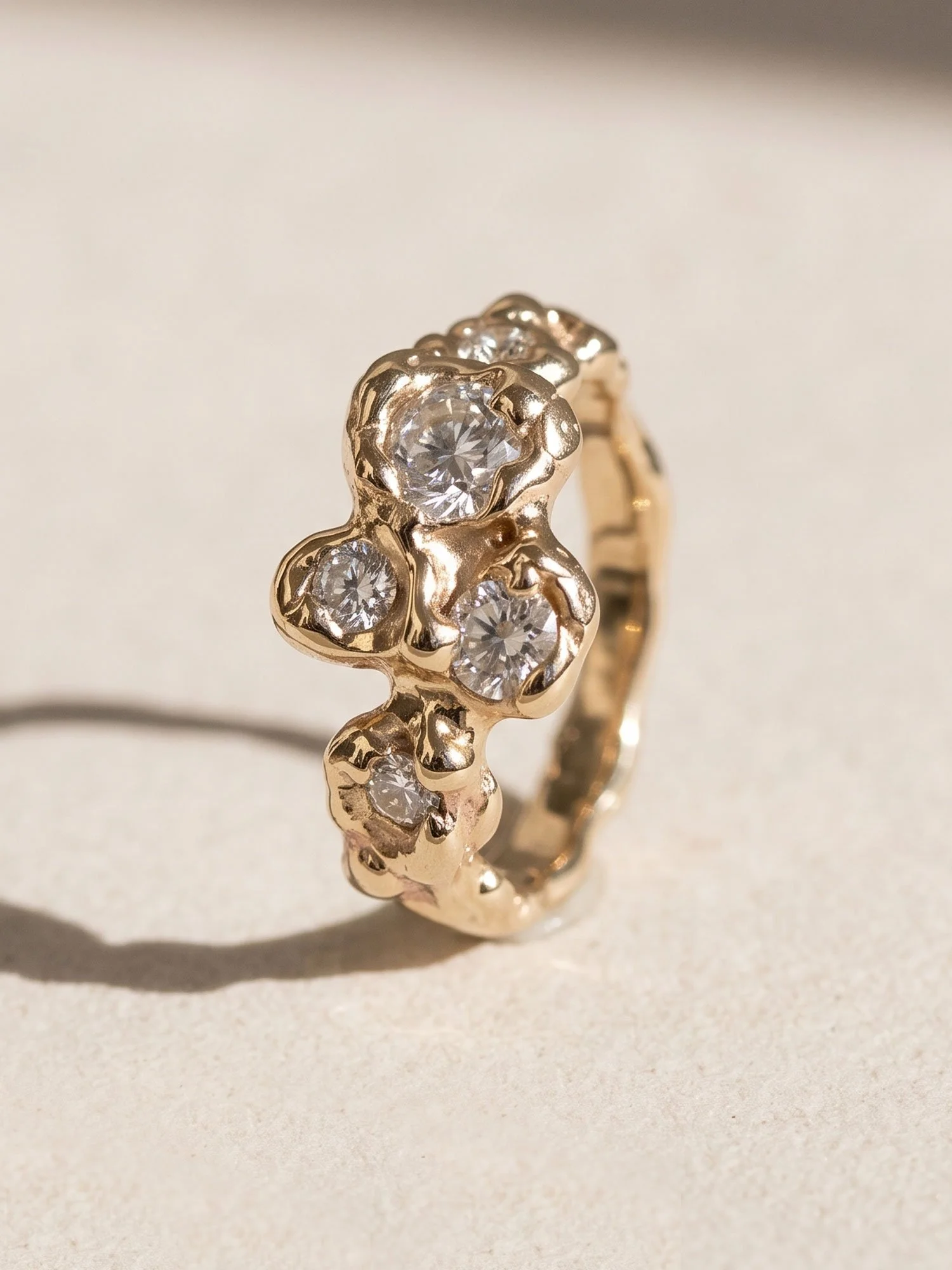 Diamond Cluster Ring