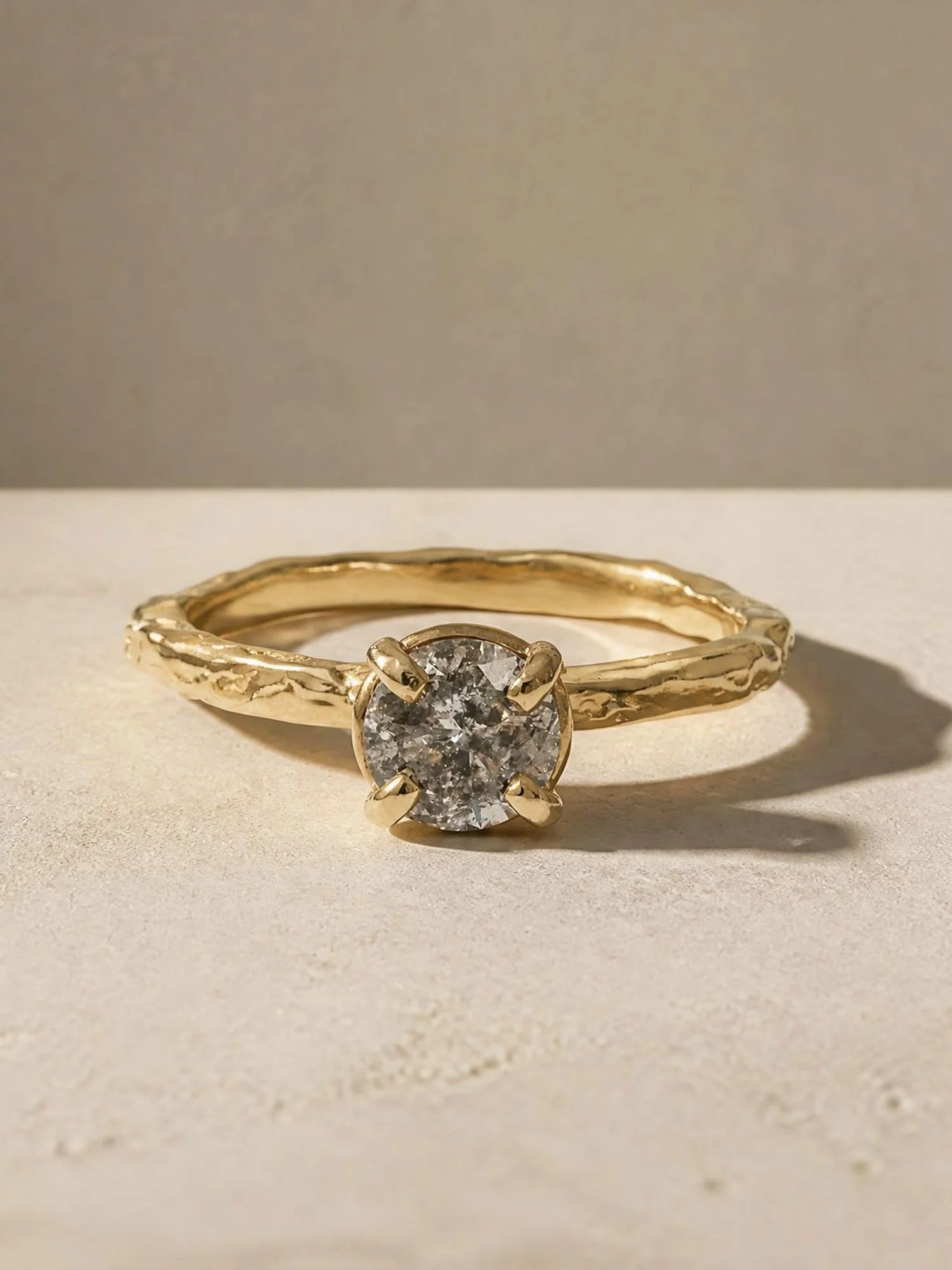 Ethereal Ring - Salt & Pepper Diamond
