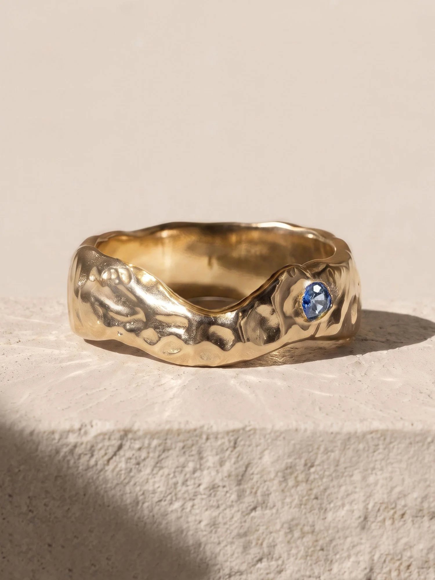 Crescent Ring - Gemstone