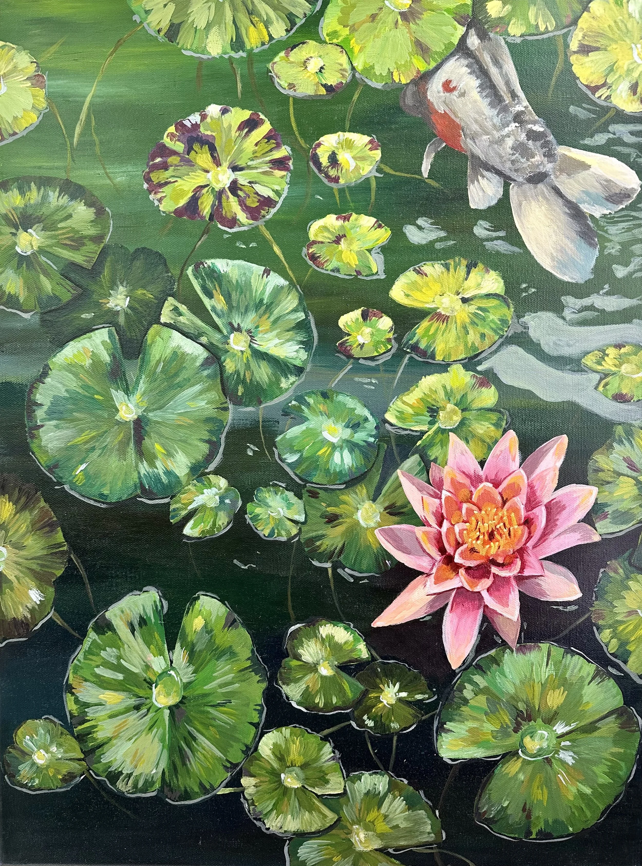 Floating Garden
Acrylic on 18" x 24" Canvas