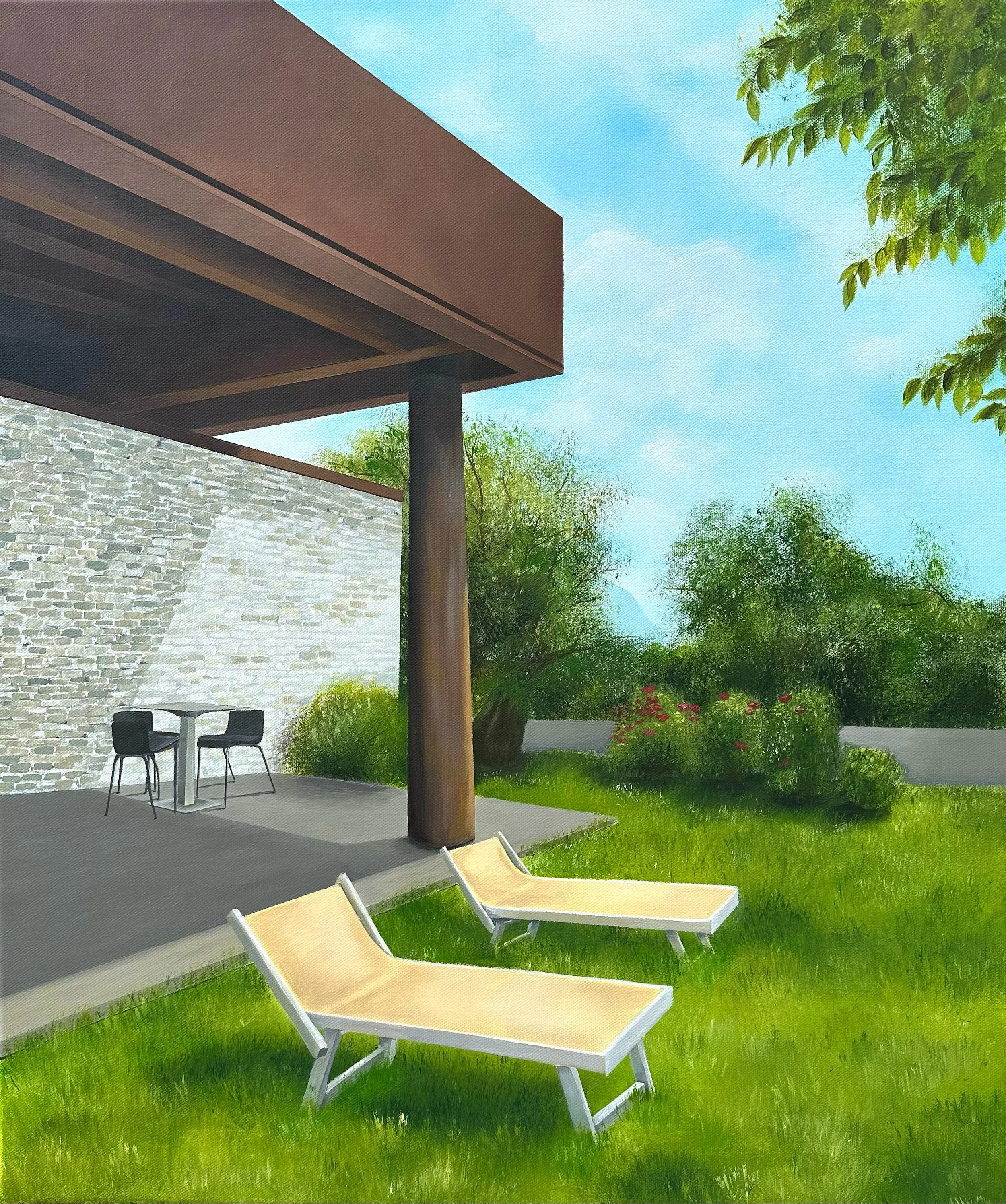 Palazzo Tronconi Winery in Italy
Acrylic on 20" x 24" Canvas