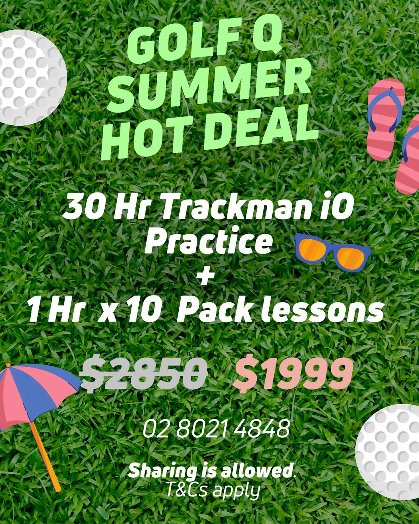 Hey everyone! 🎉 This year, our goal is to check and fix our wild swings&mdash;no more long breaks! ⛳️ Let's get started with Golf Q and the Trackman iO! 🔥 Hot deals can be shared with friends and family. Together with expert coaching and the Trackm