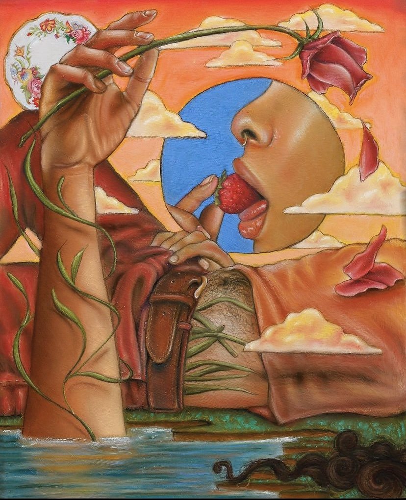 Bittersweet, 16”x20” soft pastel on wood panel, 2019