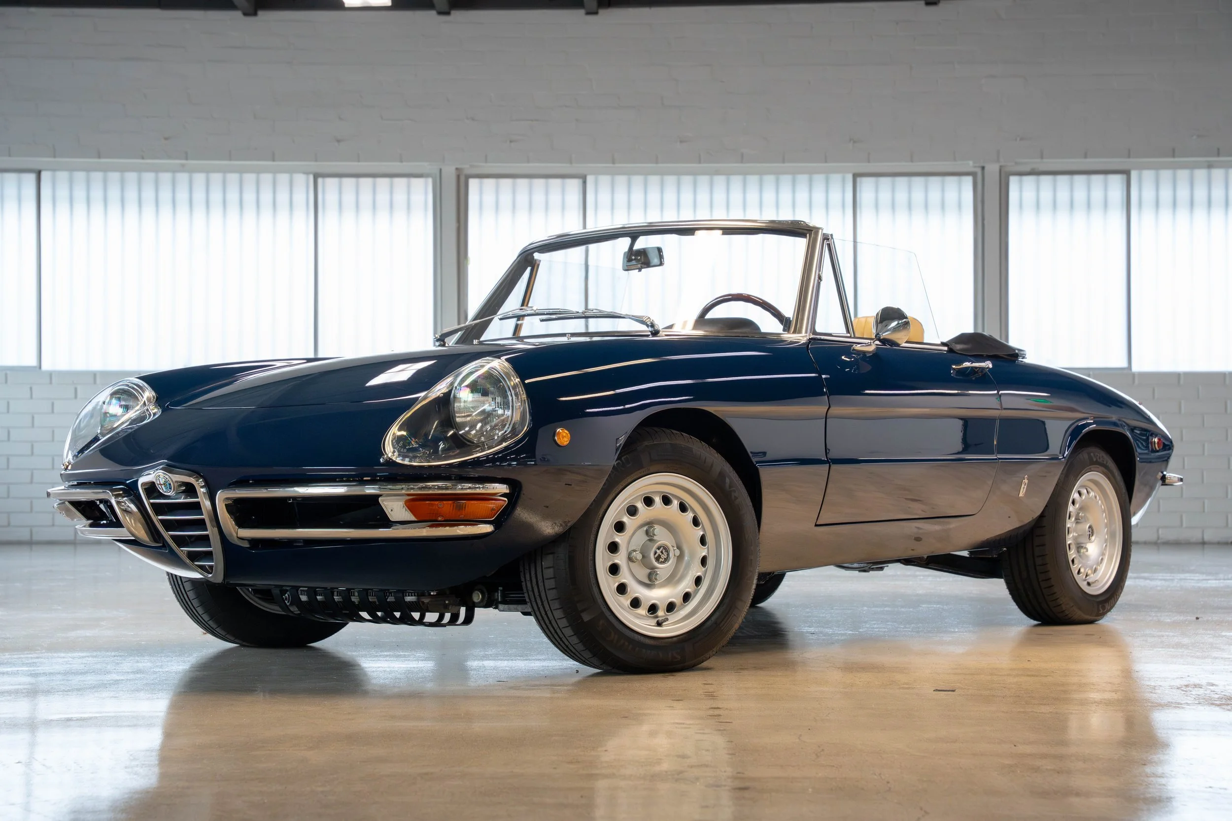 1969 Alfa Romeo Spider Duetto in concours collection storage. Car is sold.