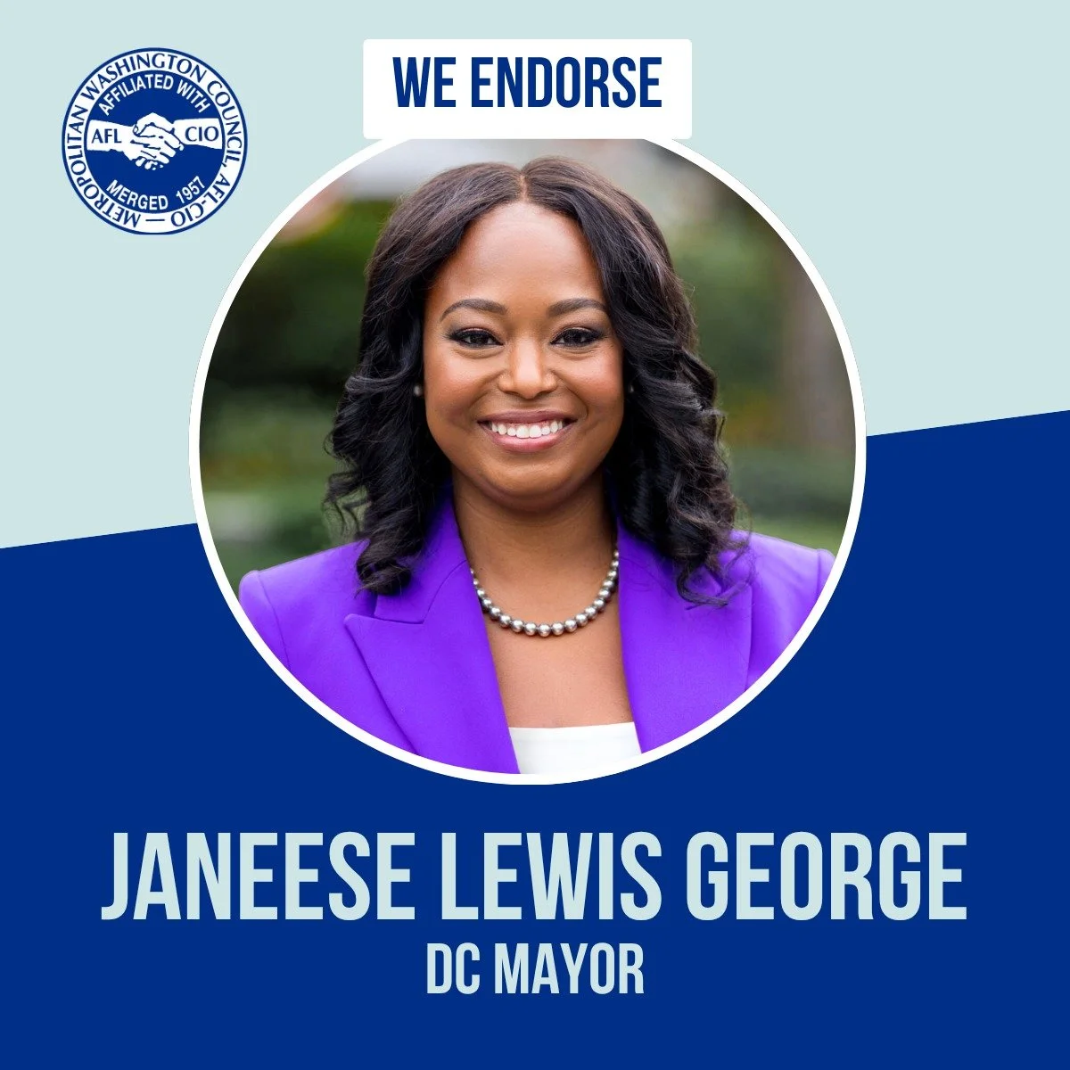 Voters in DC will elect several new leaders this year. In each of these races, we'll have a choice between candidates who side with billionaires and bosses &mdash;&nbsp;or those who side with workers and working families.

The Metropolitan Washington