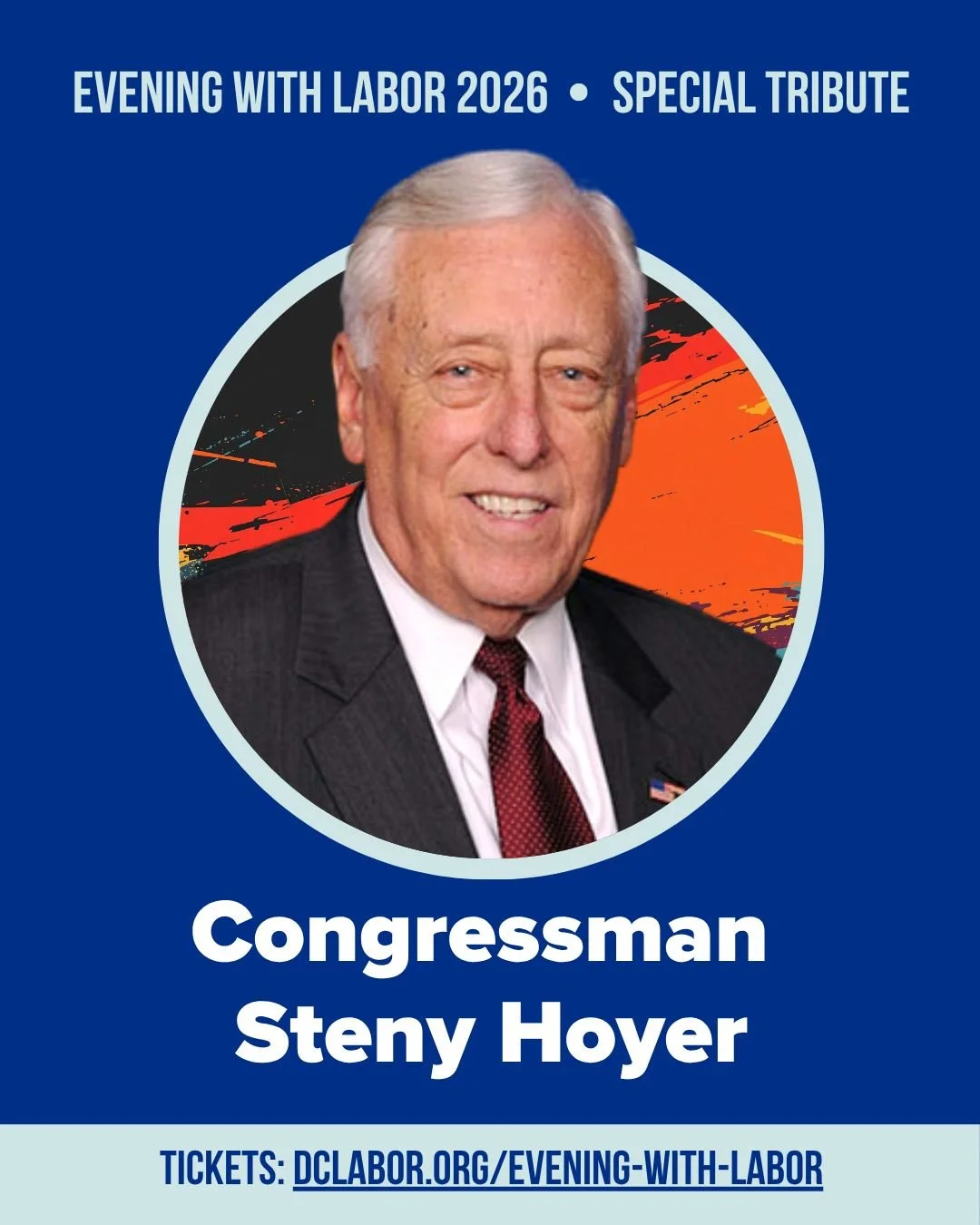 This year we will honor two of the region&rsquo;s greatest champions in Congress for their dedication and commitment to workers and working families: @@leaderhoyer and @el@congresswomannorton. 

You don&rsquo;t want to miss the Special Tribute to Con