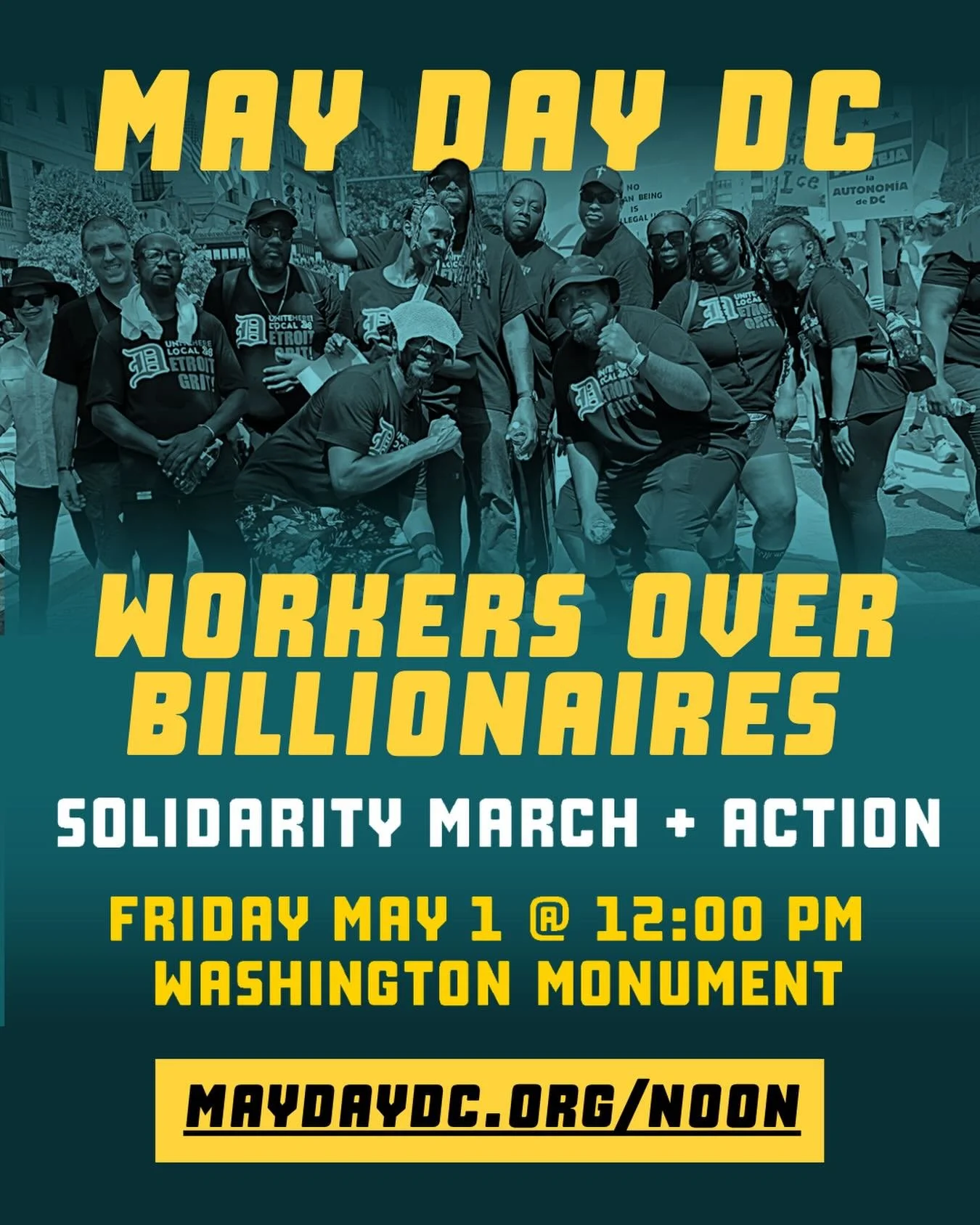 The Trump regime has been gutting union jobs in the DC region. They are hunting and killing people in the streets, and building an empire of detention. DC is now home to the highest rate of unemployment in the nation, and more than 70,000 people lost