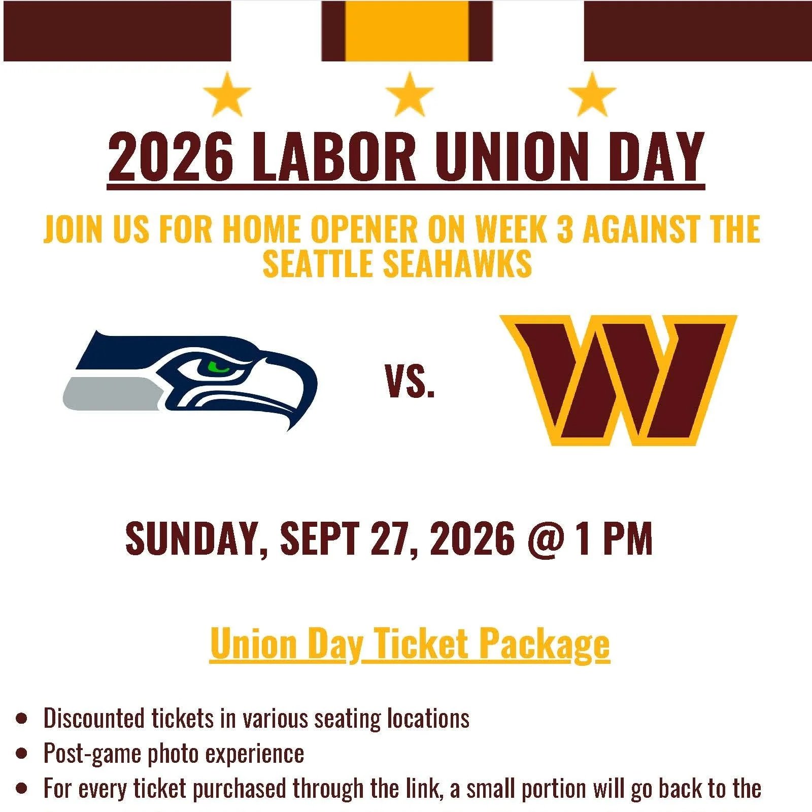 Labor Union Day @ the Commanders