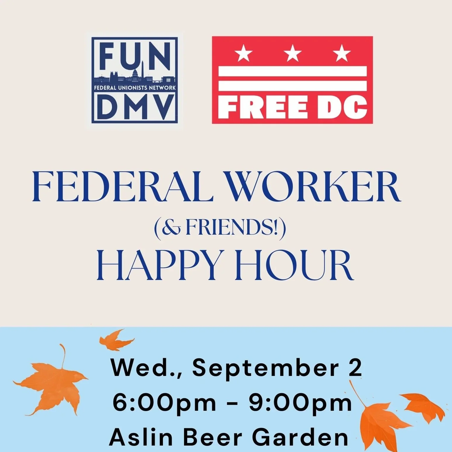 Federal Workers (and Friends!) September Happy Hour